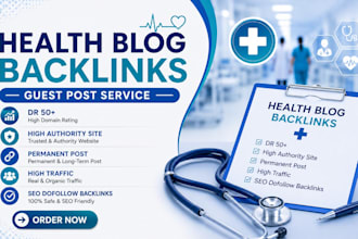 build health backlinks with premium health guest post sites