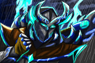 draw dynamic action comic book pages or manga