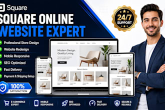 customize square online website redesign square online store fix square website