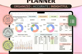 create google sheets excel spreadsheet budget planner income and expense tracker