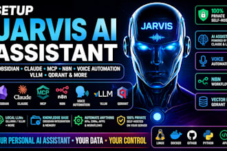 setup jarvis ai assistant obsidian claude mcp n8n voice automation vllm qdrant
