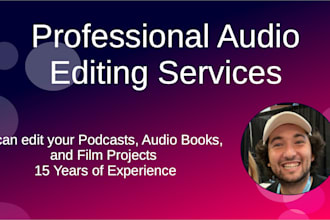 cut and edit your audio for podcasts, audio books and more