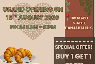design professional and eyecatching posters