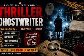write a gripping psychological thriller, mystery, or crime novel
