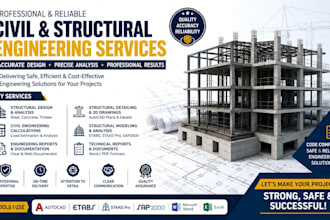 do civil and structural engineering calculations, reports, and drawings
