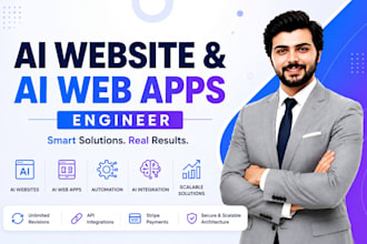 develop ai websites, ai apps and automation as your ai engineer