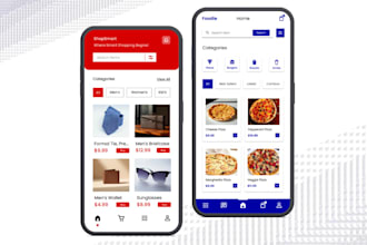 create mobile app ui ux designs, app screen designs for ios and android