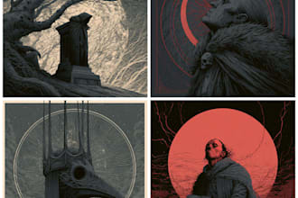 design a terrifying horror book cover illustration