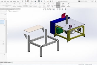 do kinematic mechanism cad folding linkage motion simulation, gdt body assembly