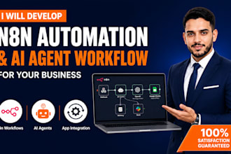 develop n8n automation and ai agent workflow