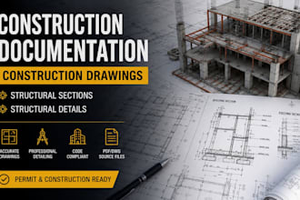 create construction documentation, drawings and structural details