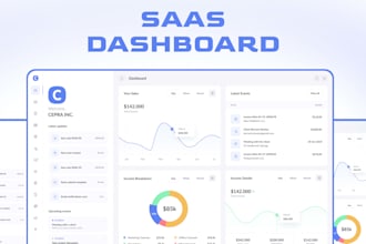 design saas dashboard UI UX design, web app UI and admin panel in figma