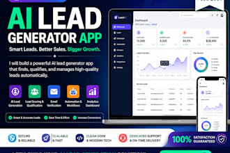 develop a powerful ai lead generator app with CRM and automation