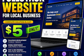 build a modern full stack website for your local business