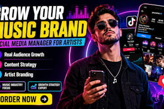 be your music artist social medial manager, social media management