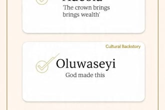 give you authentic yoruba names with deep meanings and backstory
