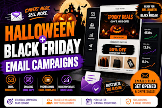 create halloween and black friday email marketing campaigns