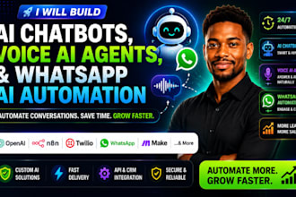 build ai chatbots, voice ai agents, and whatsapp ai automation