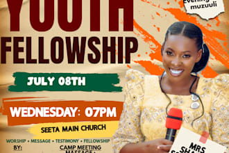 design a professional church flyer and event poster
