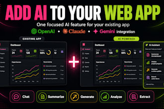 integrate openai claude or gemini API into your existing web app