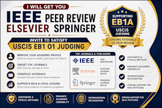get ieee springer elsevier peer review for uscis eb1 o1 judging