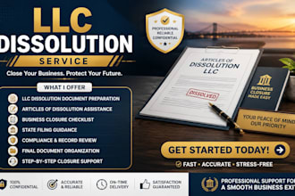 prepare llc dissolution and business closure documents