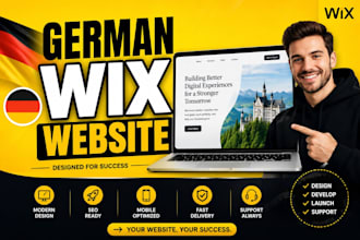 design german wix website, wix redesign or wix ecommerce store