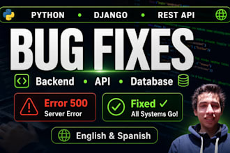 fix python django backend and rest API bugs