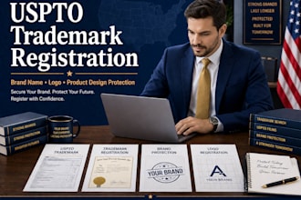 register your uspto trademark for product design, brand name and logo protection