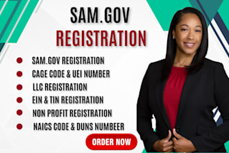 do sam gov registration,llc setup,uei,cage code, naics codes for govt contract