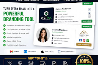 html email signature clickable mail signature gmail outlook signature html code