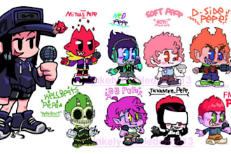do fnf animated character sprite fnf sprite friday night funkin game character