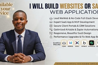 build website or saas web application using weweb xano supabase
