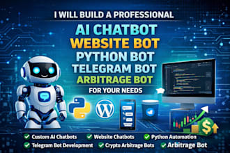 build a automated website bot telegram scraper bot chatbot for crypto marketing