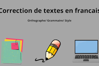 proofread correct french texts