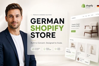 build german shopify store design shopify dropshipping store design shopify web