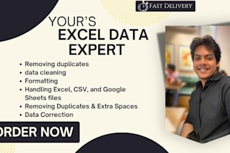 do excel data cleaning and data formatting