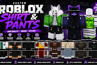 design custom roblox clothing shirt and pant custom roblox clothing for you