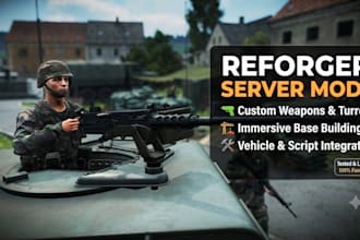 create custom arma reforger weapons and immersive base building for server