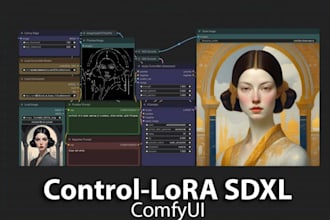 do custom comfyui workflows for flux, sdxl, lora, controlnet, and ai automate