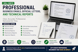 write professional business emails, official letters, and reports