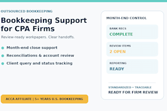 provide bookkeeping services for CPA firms and accountants