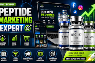 peptide ads peptide marketing via facebook youtube google tiktok ads peptide ads