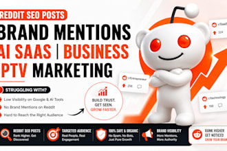 do brand mentions ai saas website business marketing iptv via reddit SEO post