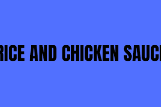 cook rice and spagetti with chicken sauce