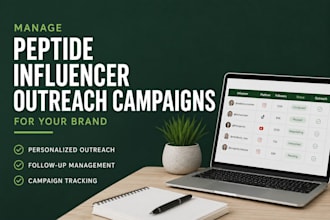 manage peptide influencer outreach campaigns for your brand