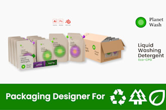 design packaging for eco green activist