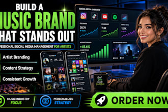 be your music artist social medial manager, social media management
