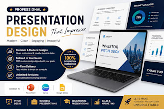 design attractive powerpoint or canva presentation