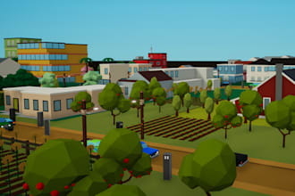 design 3d roblox map, terrain game environment, roblox world building, simulator